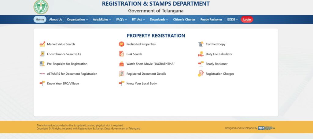 house registration process in telangana