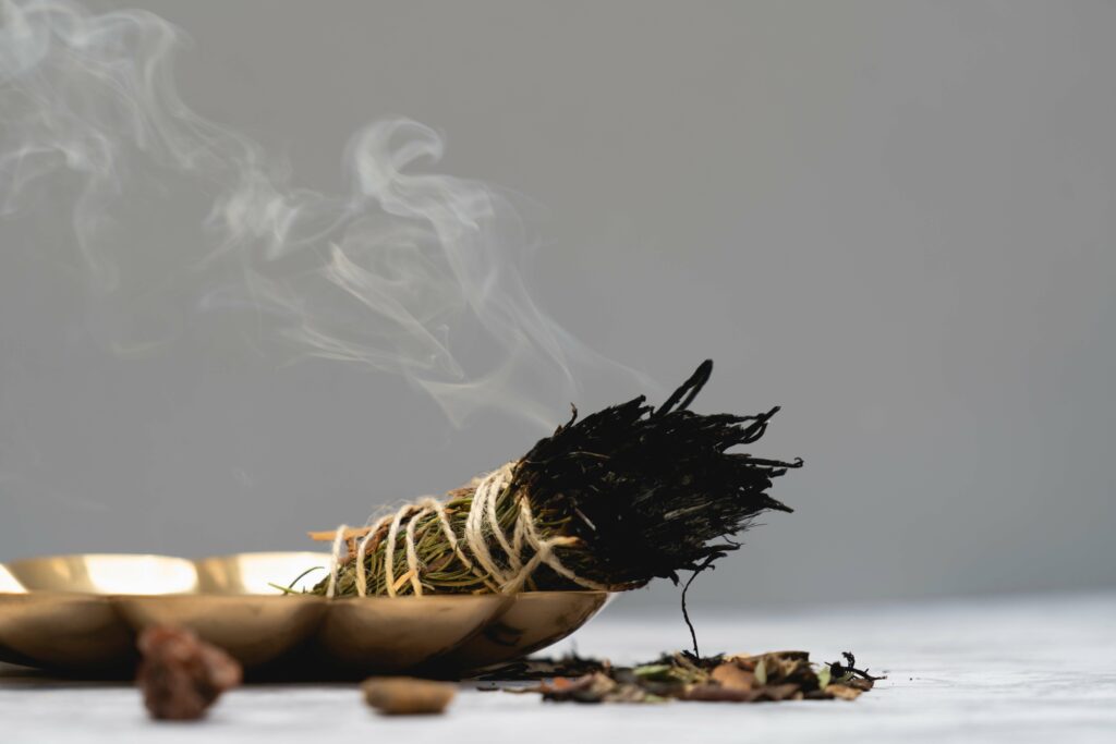 burning sage how to remove negative energy from home