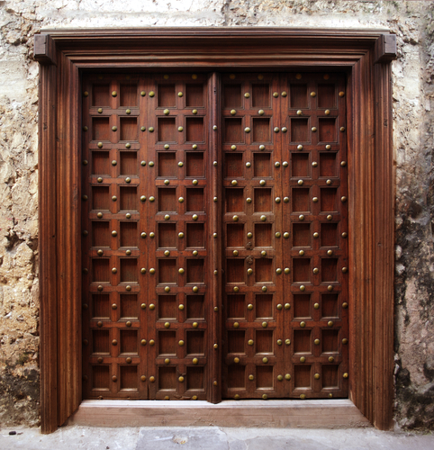 Antique Indian Style Wooden Doors 