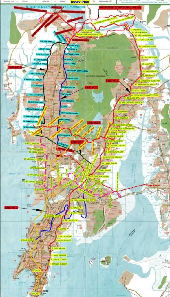mumbai metro green line map
