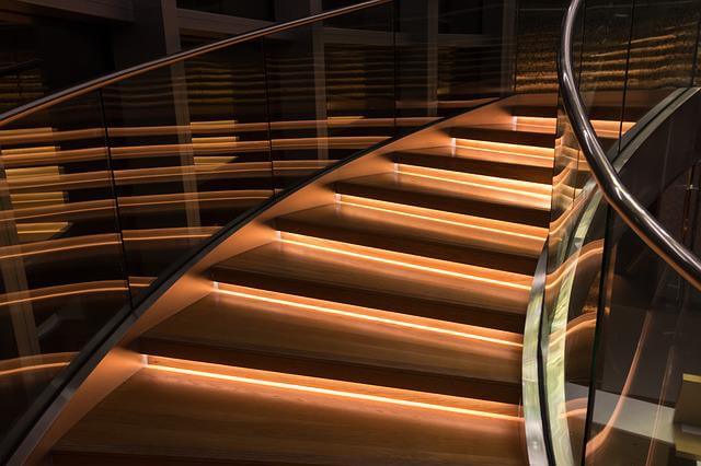 glass staircase designs