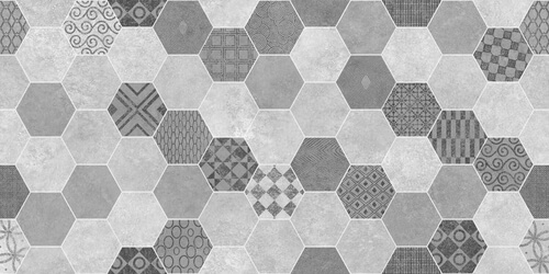 honeycomb design tiles