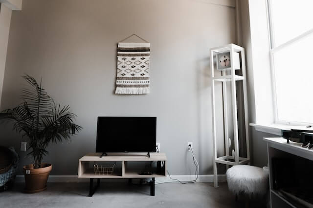 TV Wall Unit with Storage Spaces