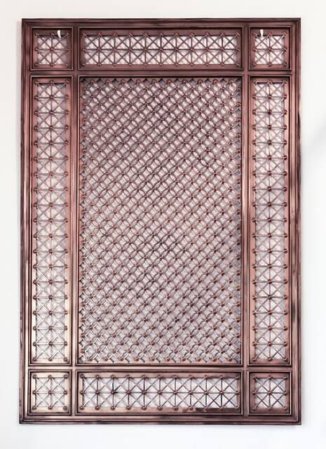 Decoration of House Front Door with Copper