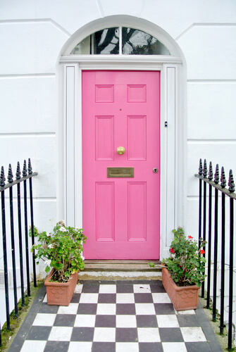 Main Gate with a Pink Colour