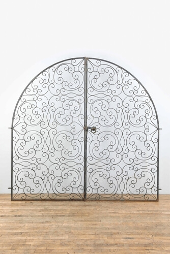 Design of a round-topped, safety grill gate