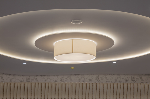 ceiling with statement light