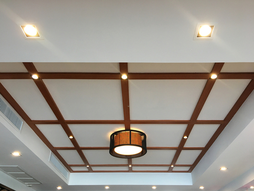 wooden false ceiling