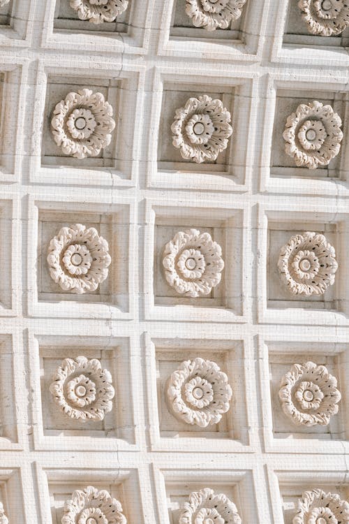 multi floral ceiling