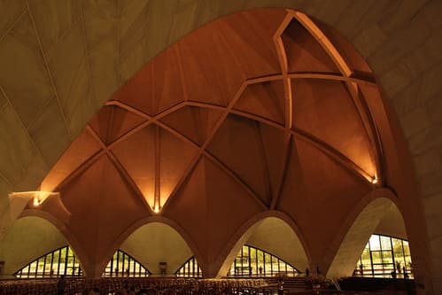 Interior View Of The Beautiful Lotus Temple
