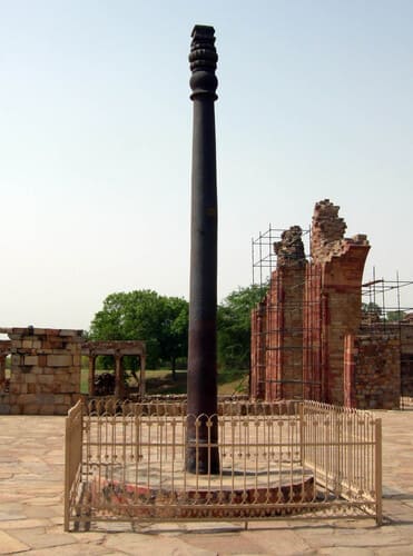 Old Delhi Iron Pillar