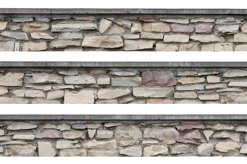 stone cladded compound wall