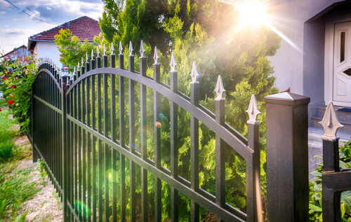 wrought iron compound fence